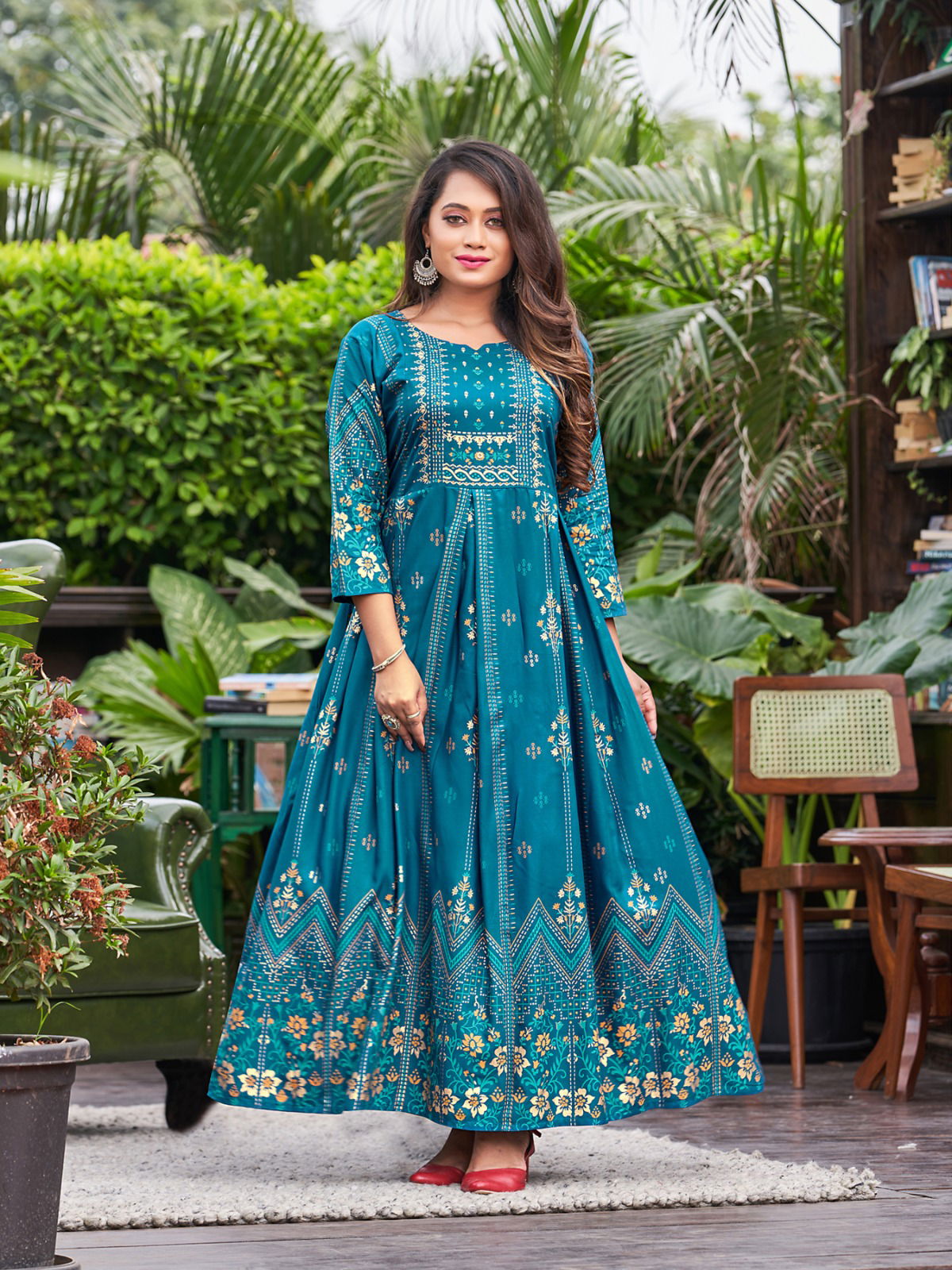 Akansha Vol 1 By Rangjyot Rayon Anarkali Kurtis Catalog